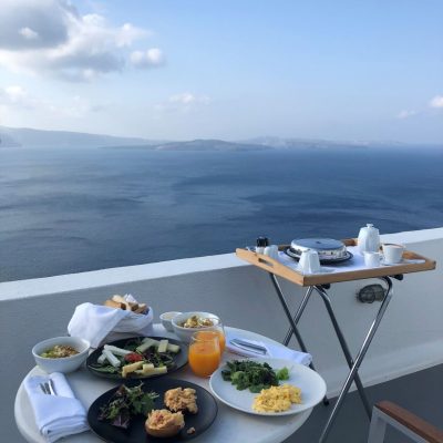 Santorini Breakfast at Room